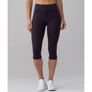 Lululemon Sun Setter Crop 17" Boysenberry Plum Purple size 4